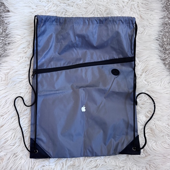 Apple | Gray Drawstring Backpack - Picture 1 of 4